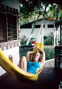 Resting after the trip!